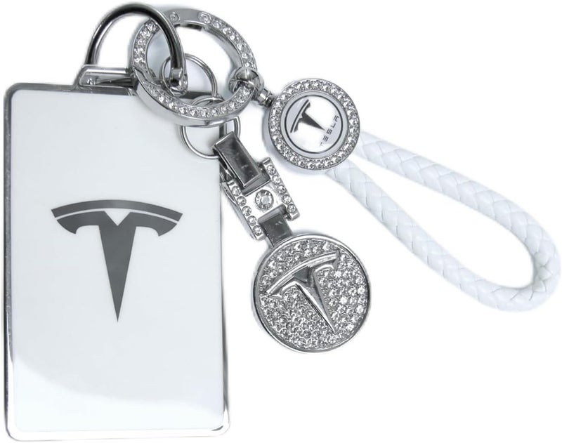 Tesheer for Tesla Key Card Holder Bling Key Chain Card Key Holder for Model S/X/3/Y Cybertruck Keychain - Image 1